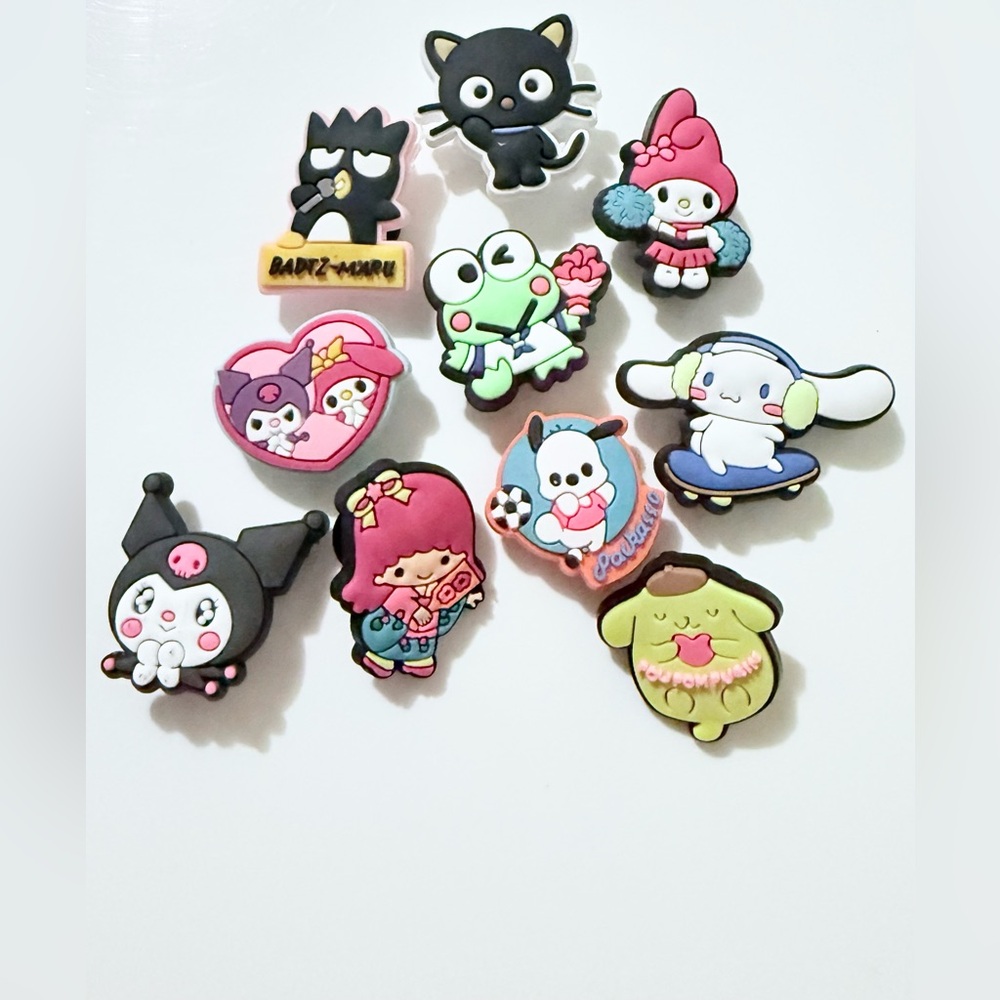 10 Hello Kitty Croc Charms Jibbit Shoe Charm Disney Croc Charms